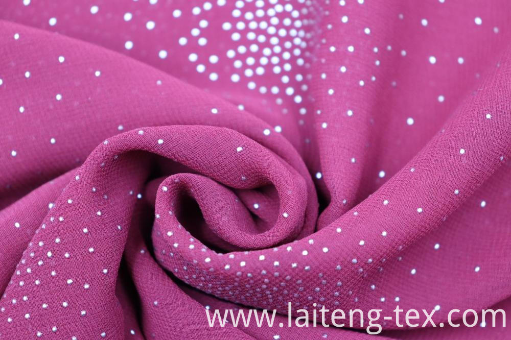 100% Polyester Chiffon With Drop Fabric 100% Polyester Chiffon With Drop Fabric